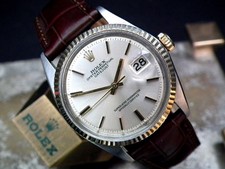 Beautiful 1968 Steel & Solid Gold Sigma Dial Rolex Oyster Datejust VintageWatch