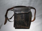 WW2 Era Leather Military Field Telephone Radio Case – US American EE-8?