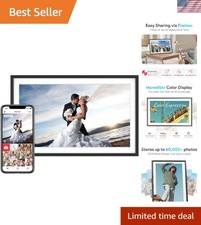 32GB Smart Digital Photo Frame with 15.6'' IPS Display - Share Moments Instantly