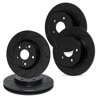 WHPN2-73003 R1 Concepts 4-Wheel Set Brake Discs Front & Rear for Audi 200 89-91