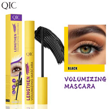 Black Waterproof Mascara for Older Women Sensitive Eyes Volumising Lengthening