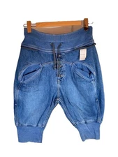 KAPITAL men's Sarouel Nouvelle Shorts size S denim indigo Solid Casual USED