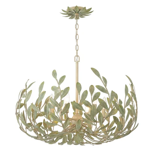 Crystorama Broche 6 Light Chandelier, Champagne Green Tea - 533-CT - Picture 1 of 1