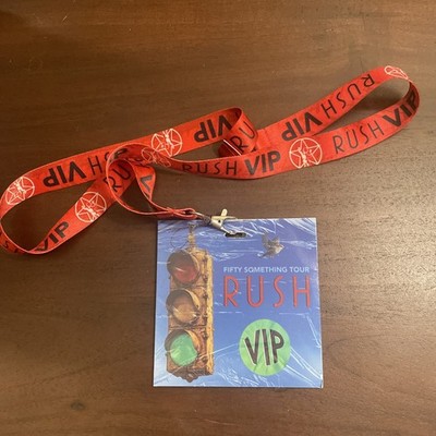 Rush 2026 Fifty Something Tour VIP package Laminate Pass