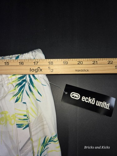Ecko Unltd White Tropical Mix Board Shorts Men's Size L New With Tags - Picture 12 of 16