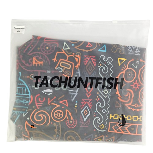 Camicia Tachuntfish THF Mojito Polinesiana con bottoni uomo 4XL vestibilità originale - Foto 4 di 5