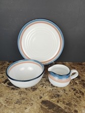 Set Of 3 Noritake China Stoneware Timberlake ...