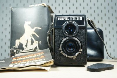 LUBITEL 166B (export version) medium format camera, 6x6, film 120mm + case + cap