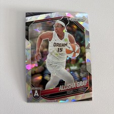 2025 Panini WNBA Prizm Allisha Gray Cracked Ice Prizm #16 Atlanta Dream Mist