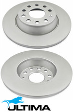 REAR SOLID DISC BRAKE ROTORS FOR SKODA SUPERB 3T CDAA 1.8L I4 LIFTBACK OD 286MM