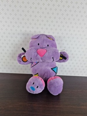 Vinatge Posh Paws lila Katze Stofftier Smar Tot Rassel Plüsch Teddy