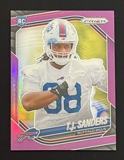 2025 Panini Prizm - Rookies Tj Sanders #338 Rookie Card RC  Purple Prizm  /125