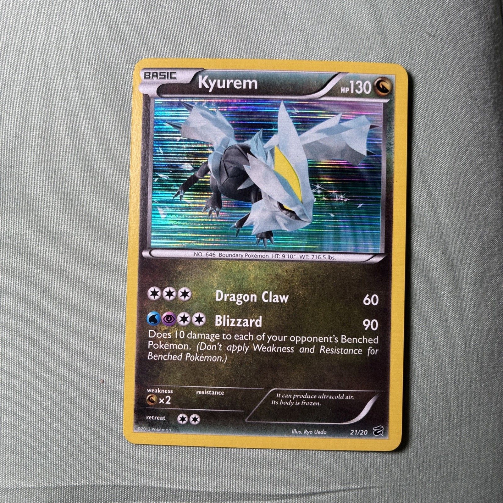 Kyurem 21/20 Dragon Vault Holo Secret Rare NM 🔥