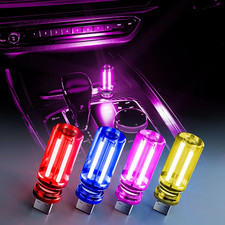 4 PCS USB Night Light,Touch Dimmable Car Interior Ambient Lights, Portable Mini