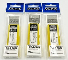3x OLFA KB4-S/5 Precision Art Blade for AK-4 5-Pack New in Package
