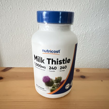 Nutricost Milk Thistle 1000 mg 240 Kapseln Glutenfrei Nicht-GVO …