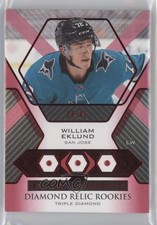2021-22 Black Diamond Relic Rookie Gems Triple Ruby 28/49 William Eklund 7ci