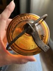 Globe Amber Pint Mason Fruit Jar Beautiful Vintage Antique — photo 6