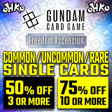 GUNDAM TCG CARD GAME - FREEDOM ASCENSION GD05 - C / U / R SINGLE CARDS - NEW