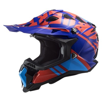 LS2 Subverter EVO Gammax Gloss Blue Off Road MX Helmet Adult Size SM