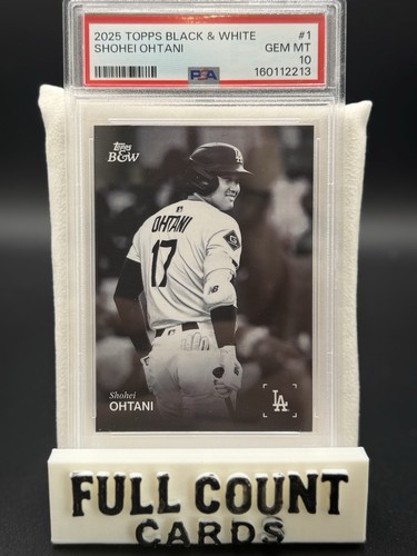 2025 Topps Black & White Shohei Ohtani #1 PSA 10 Gem Mint Dodgers