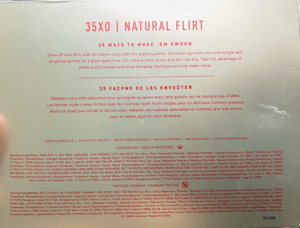 Morphe 35XO NATURAL FLIRT Artistry Eyeshadow Palette Limited Edition RARE HTF - Image 3 of 3