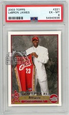 LeBron James 2003-04 Topps Rookie Card #221 PSA 6