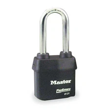 Master Lock 6121Kalj-10G013 Padlock, Keyed Alike, Long Shackle, Rectangular