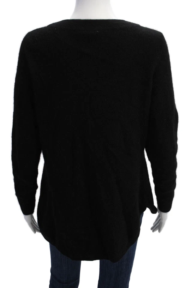 Isaac Mizrahi Live! Suéter suéter tejido cachemir negro talla XL para mujer Foto 3 de 4