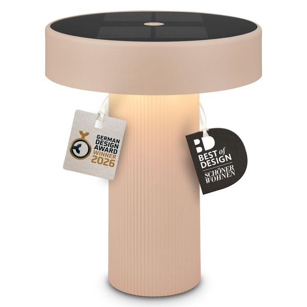 Led Tischlampe Akku Tischleuchte Kabellos Solar Dimmbar Touch IP44-image