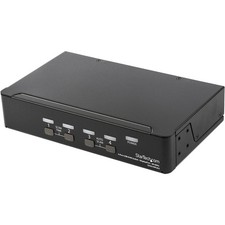 StarTech 4 Port DisplayPort KVM Switch, 4K 60Hz, Single Display SV431DPUA2