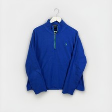 Polo Ralph Lauren Performance Fleece Quarter Zip Sweatshirt Men  s XXL Blue