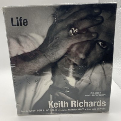 LIFE Keith Richards CD Audiobook 2010 Unabridged 20 Discs Johnny Depp New Sealed