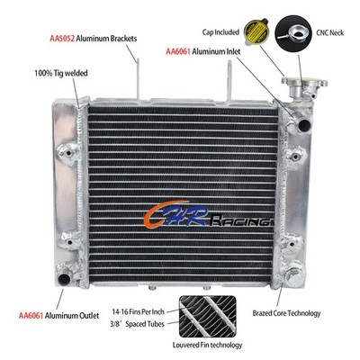Für 2003-2007 Can-Am Rally 175 BOMBARDIER RALLY 200 Aluminum Radiator Heizkörper