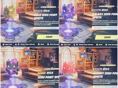 Zero Point Sprite Bundle GOLD - GALAXY - MYTHIC - GUMMY - *Read Description*