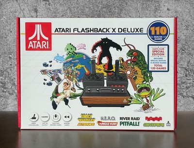 Atari Flashback X Deluxe: 120 Built-in Games + 2 Wired Controllers (Brand New)