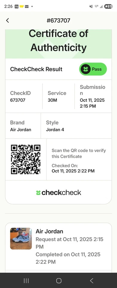 Jordan 4 Retro x Travis Scott Mid Cactus Jack 308497-406 Para hombres Talla 10 Usado Foto 2 de 4