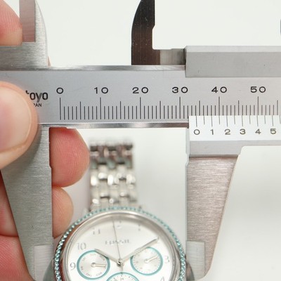 Fossil BQ3711 Silver Crystal Bezel Multifunction Stainless Steel Ladies Watch Fossil Multi Function Silver Tone Stainless Steel Turquoise  main image 2