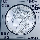 1886 BU GEM MORGAN SILVER DOLLAR UNC MS+++ U.S. MINT RARE COIN 6941