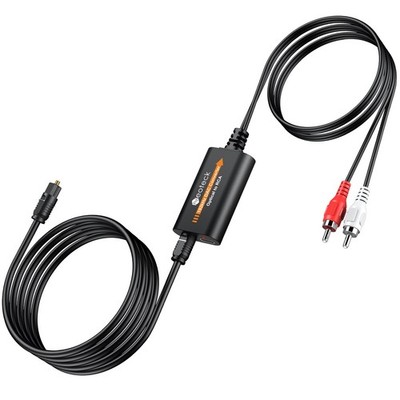 Neoteck 192kHz DAC Converter 5.9ft/1.8m Optical to RCA Cable SPDIF RCA... 