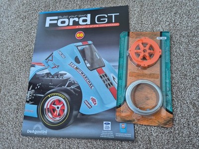 Maßstab 1:8 Deagostini Bauen Sie Ihren eigenen Ford GT40 AUTOAUSGABE TEIL 68 + MAGAZIN