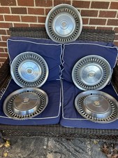Lot Of 5 Genuine 1971 1972 Cadillac Coupe Deville Fleetwood Hubcaps Wheel Covers