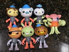 Lot of 7 OCTONAUTS Mattel Figures Barnacles Tunip Shellington Peso Kwazii