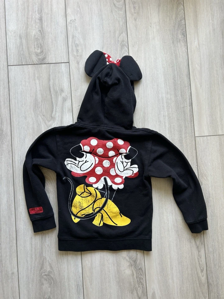 Sudadera con Capucha Minnie Mouse Parques Disney con Orejas y Vestido Estampado Niño’s Talla Mediana Juvenil Foto 2 de 3