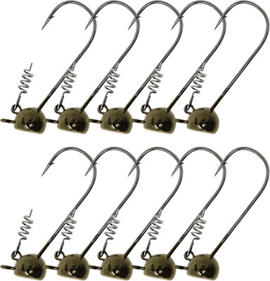 Reaction Tackle Stand-Up Shaky Head Jigs- for Bass Fishing with Size Stamped on 