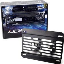 Metal License Plate Holder For Dodge - Sporty No Drill Kit With Brackets