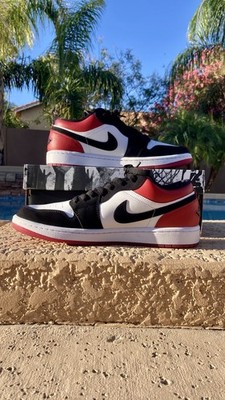シューズ(男性用) Nike Air Jordan 1 Low Varsity Red Nike Air Jordan 1 Low SE White Black Varsity Red Men's Size 9