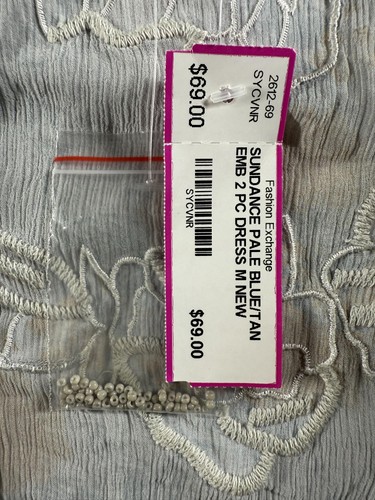 Sundance Dress Womens Medium Floral Embroidered Silk Beaded Boho New With Tags - Picture 11 of 14