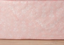 Pottery Barn Baby Crib Skirt McKenna Velvet Crib Skirt Pink NIP 99