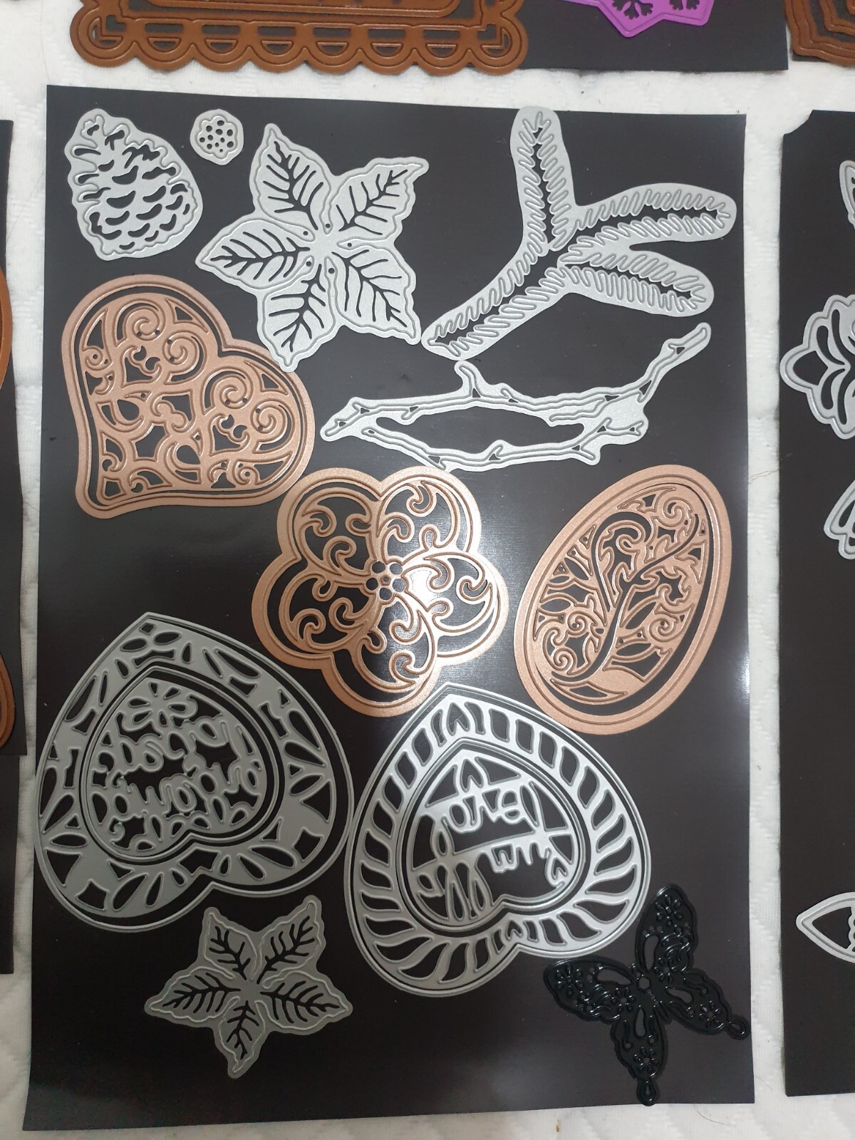 Huge job lot metal die cutters Tattered Lace etc... paper card craft